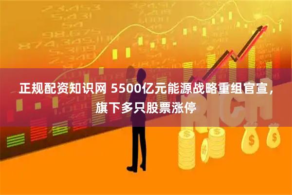 正规配资知识网 5500亿元能源战略重组官宣，旗下多只股票涨停